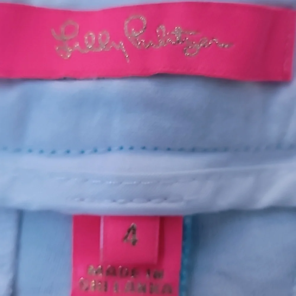 Lilly Pulitzer Blue Floral Print Women’s Shorts